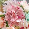 2Pcs Artificial Peony Flower Single Branch Forever Blooming Realistic Home Decoration Wedding Accessory Simulated Flower