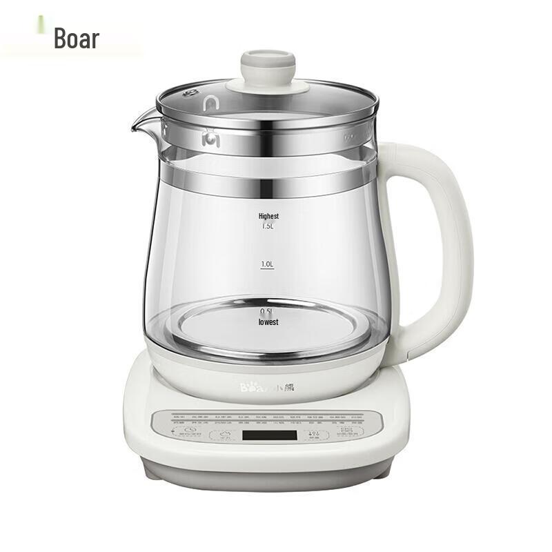 Bear 1.5L Multi-functional Glass Health Pot & Tea Maker CN plug (adapter included)