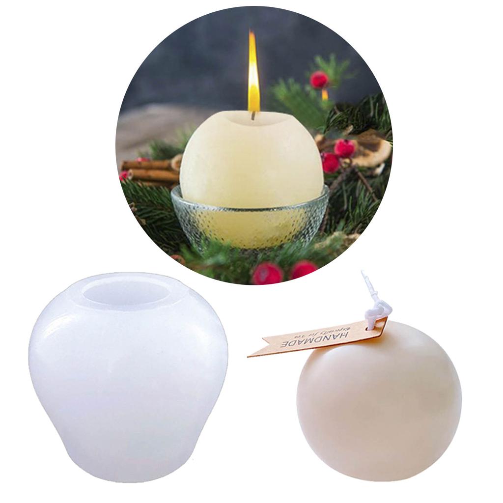 Apples Cake Mousse Candle Mold Silicone Mould 3D Round Soap Molds Chocolate Gypsum Ornaments Christmas Eve Parties Gift