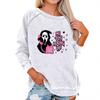 Women's Casual  Raglan O-neck Long Sleeve Halloween Print Top