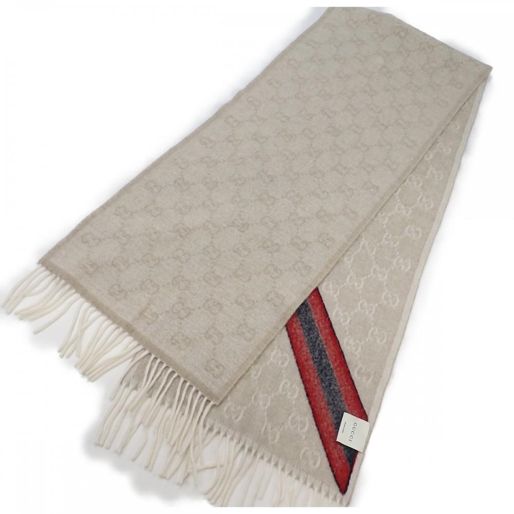 Gucci 508027 Schal beige Wolle Herren