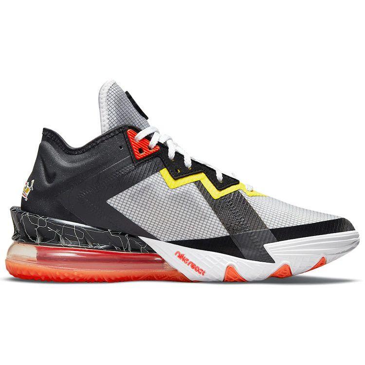 Space Jam X LeBron 18 Low Sylvester X Nike Tweety Unisex Sneakers Grey White Black CV7562-103