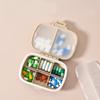 Portable Vitamin Pill Box Cases Organizer Tablet for 7 Days 8 Grids Travel with Large Compartments for Medicine Fish Oils