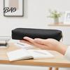 PU Leather Pencil Bag Minimalist Case, Multi-Functional Stationery Storage with Smooth Metal Zipper, Water Travel Pouch & Stain Resistant Pen