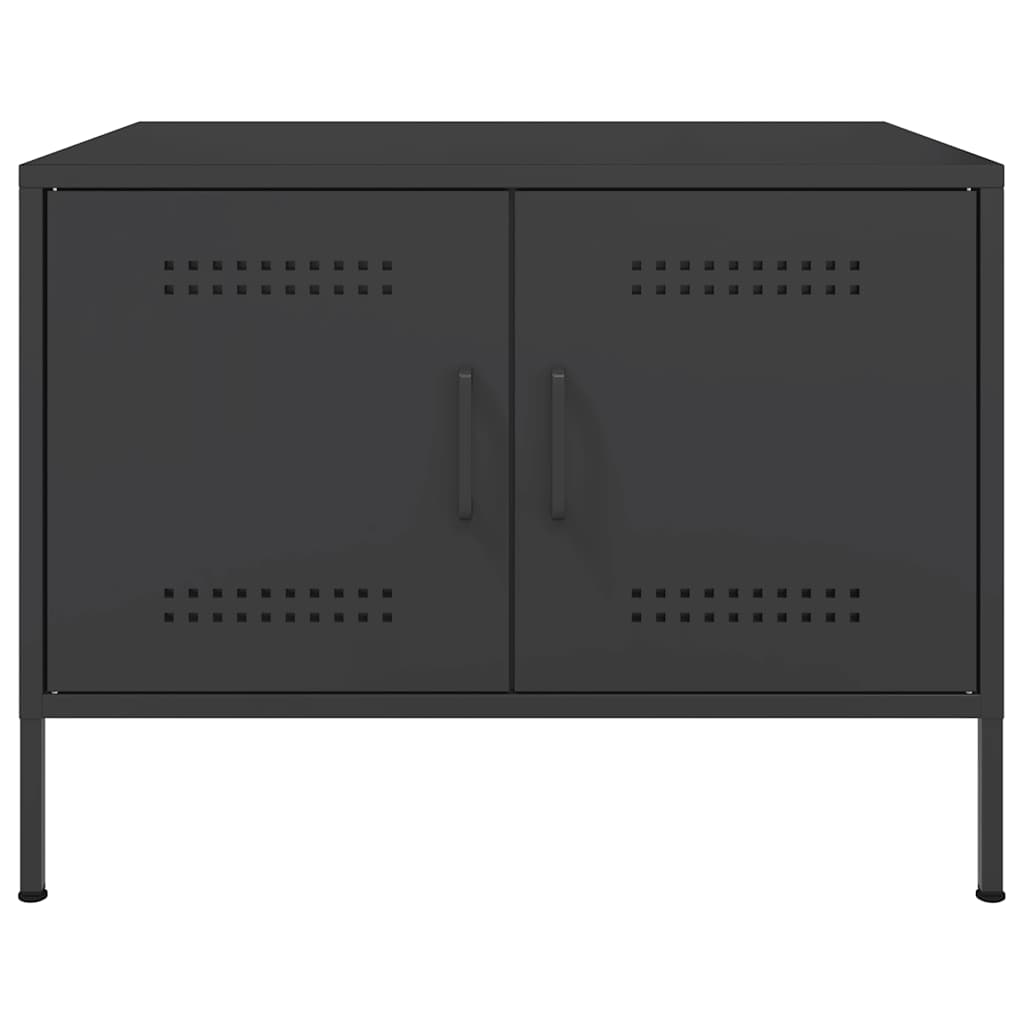 Coffee Table Black 68x50x50.5 Cm Steel