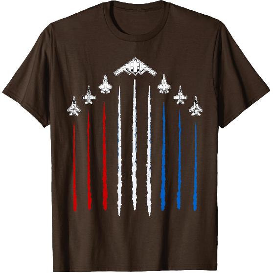 USA Fighter Jets 4th of July Men Funny Patriotic T-Shirt