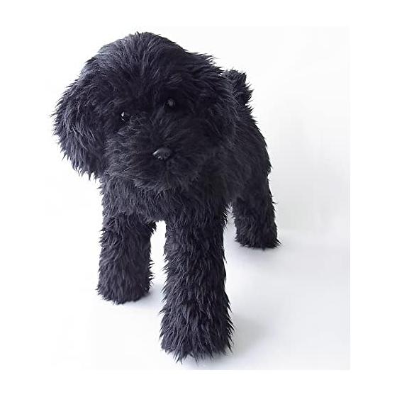 Nini and Kino Plush Dog Realistic Toy Poodle Black Realistic Mother s Day Christmas Present Gift