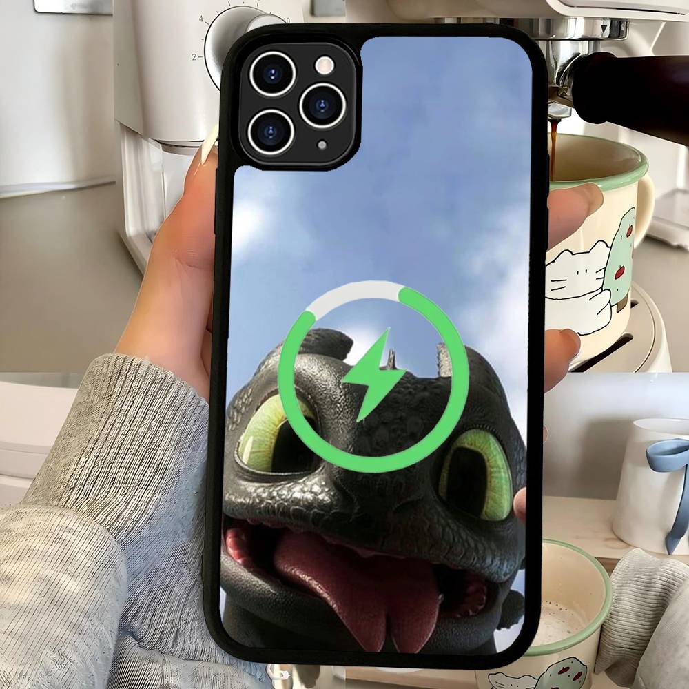 

Lovely Couple Toothless Fury Dragon New For Magesafe Magnetic Wireless Phone Case For IPhone 17 Pro Max Air 13 12 Mini 16 iPhone 16