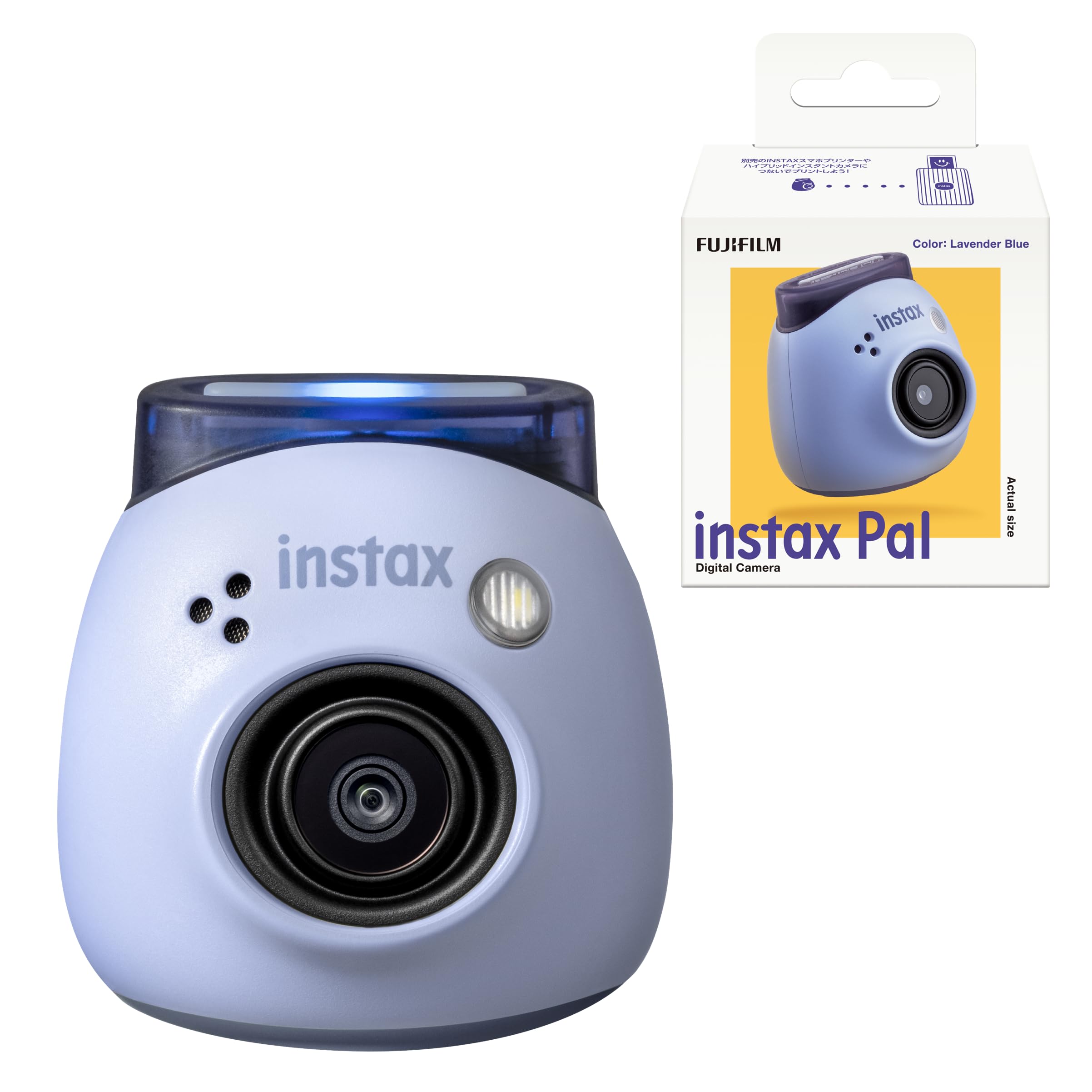 

Fujifilm Камера Instax Pal Lavender Blue ширококутний об єктив INS PAL BLUE Мультиформат розміром з долоню синій