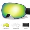 SKI Goggles Anti-Fog Snowboard UV400 Outdoor Sports Snowmobile Ski Mask Men Women Glasses with Replacement Lens Free Gifts