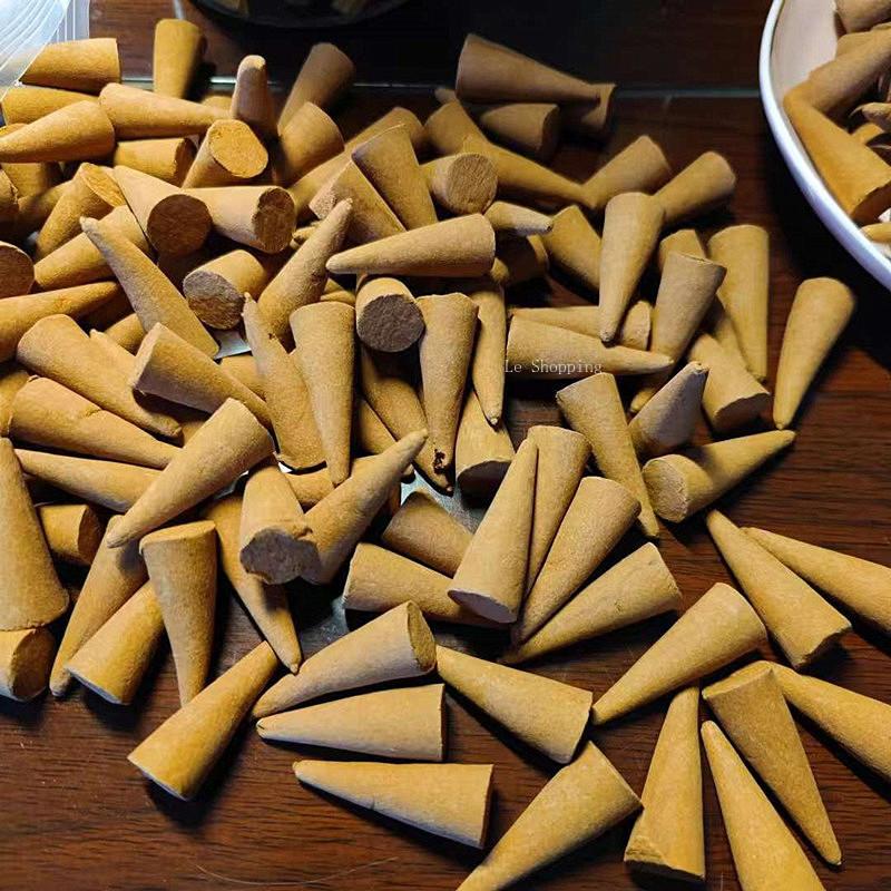 Old Mountain Sandalwood Grains Conical Incense/Temple Offering To Buddha and Indoor Purifying The  Air and Calming The Mind