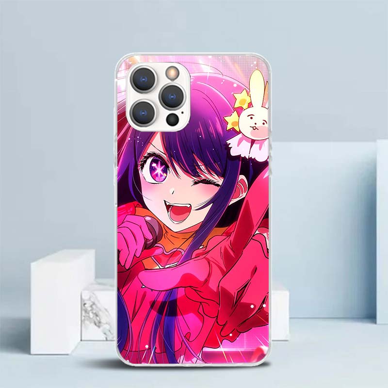 Japan Anime Oshi No Ko Soft Cover for iPhone 16 17 Air 15 14 Pro Max 16E Phone Case 13 Mini 12 11 7 SE 8 Print Pattern Fit Cases