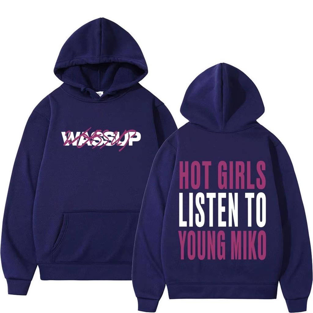 Rapper Young Miko Tour 2026 Print Hoodie Men Women Fashion Pullover Winter Long-sleeved Casual Loose Soft Cotton Sweatshirt