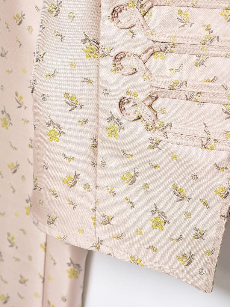 Autumn new fashion temperament floral print slim suit jacket 4341706