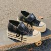 Japanische High-Top-Canvas-Schuhe, neue Mädchenschuhe, vielseitige Plateau-Schuhe, Ins-Stil, großer Zehenbereich und dicke Sohle