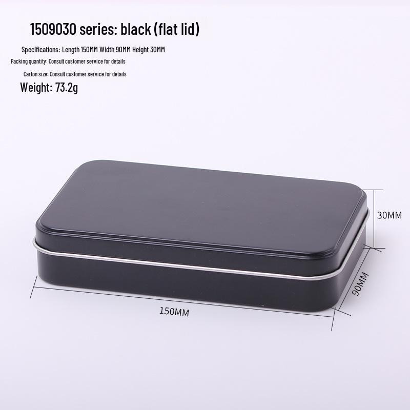 In-Stock Frosted Square Tin Box for Makeup: Eyeshadow, Blackhead Needle, Eyebrow Pencil Packaging