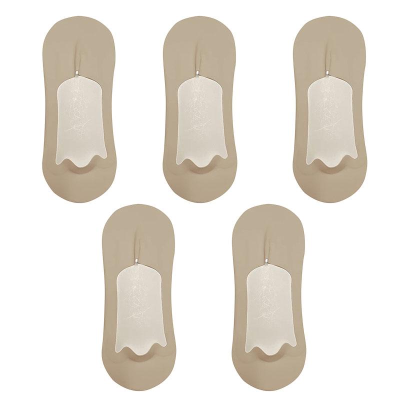 5 Paar Herrensocken Baumwolle Atmungsaktiv Sommer Ultradünn No Show Eisseide Socke Silikon Rutschfeste Sohle Schweißabsorbierend Herren Bootssocke