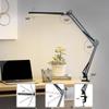 LED Desk Lamp with Clamp Eye-Caring Desk Light with Clamp Swing Arm Lamp 3 Color 10 Dimmable Brightness for Home Office Reading