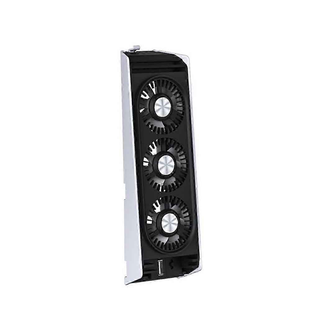 For PS5 Cooling Fan Quiet Cooler Fan LED Light USB3.0 Hubs SZRH A-D