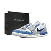 Legacy 312 Abrasion Resistant Low Top Vintage Basketball Shoes Unisex White Blue CD7069-141(Team373-LD)