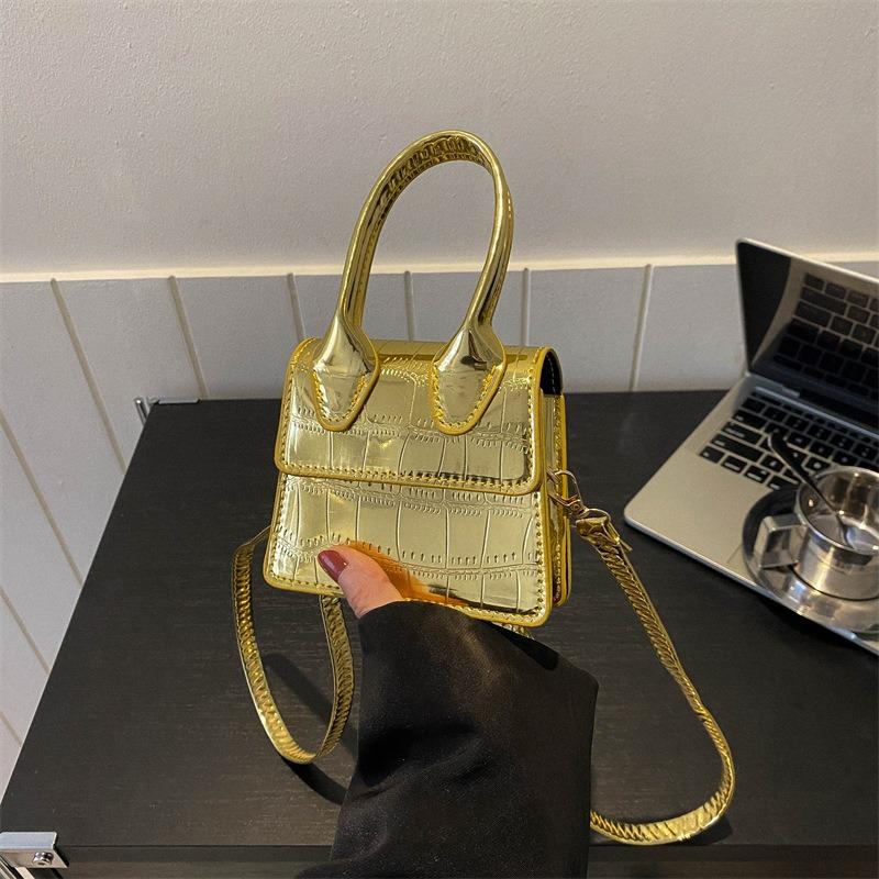 Retro Umhängetasche trendige Mode neue Crack-Tasche Damen-Handtasche lässige Handtasche