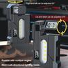 Multifunctional LED Work Light Rechargeable Flashlight Outdoor Torch Portable Pocket Light Magnetic Repair Lamp Ajustable Angle