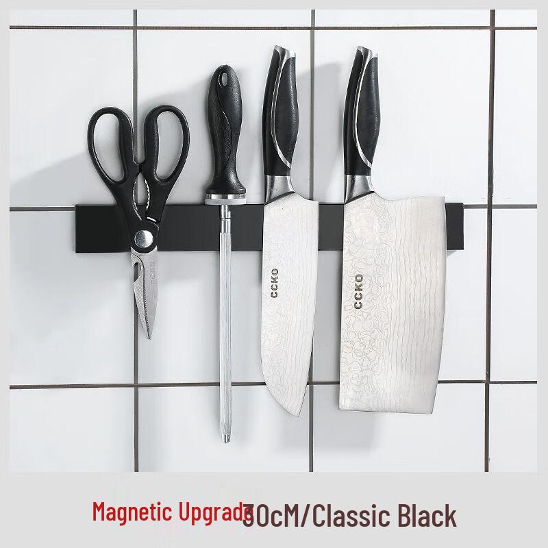 

Drill-Free Magnetic Knife Holder for Kitchen