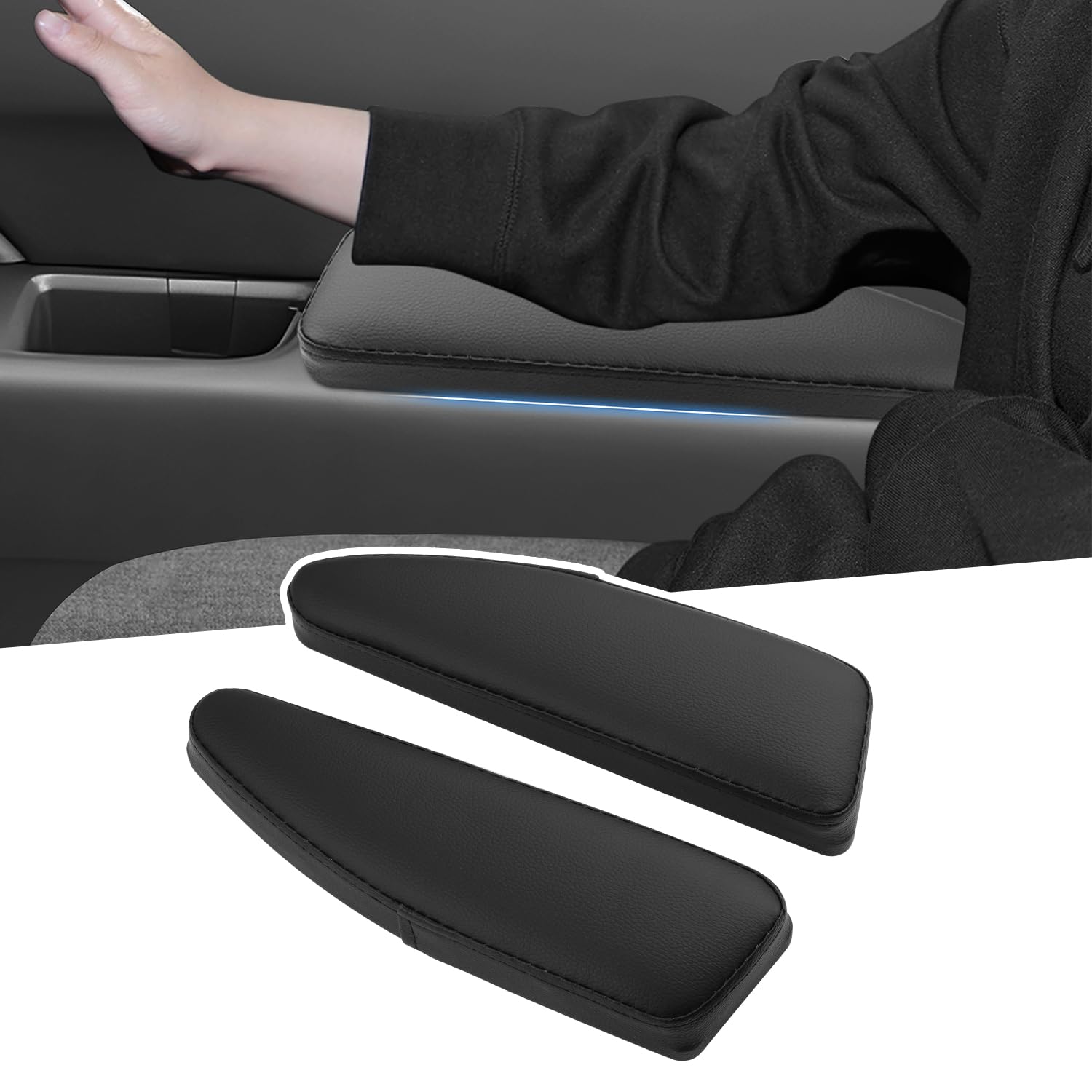 

LIMSTYLE Honda New Stepwgn Side Armrest Door Armrest RP6 RP7 RP8 Stepwgn Armrest Elbow Rest STEPWGN 6th Generation Black Sponge Material Set Accessory