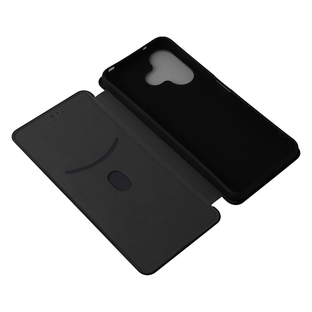 Dla Xiaomi Redmi 13 5G/13 4G/Note 13R 5G Etui na telefon Skóra o teksturze włókna węglowego Pokrowiec ze stojakiem