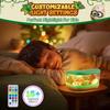 Dinosaur Terrarium Kit Gifts for Kids - DIY Night Light Up with Remote - Dinosaur Toys Arts and Crafts for Boys Fun Christmas Birthday Gifts for Ages