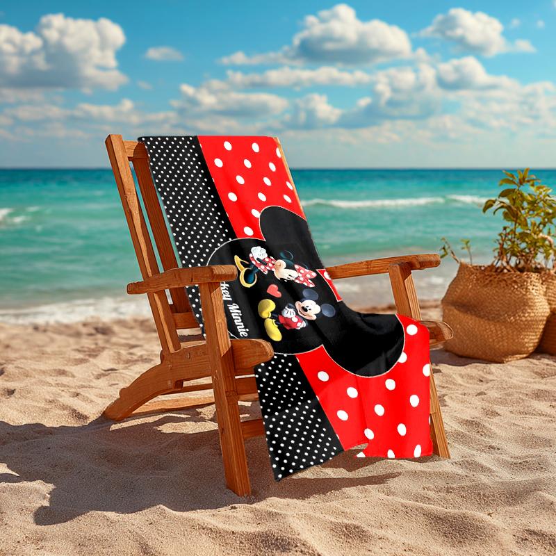 1Pc Mickey Minnie Mouse Beach Towel Quick Dry Multiuse For Beach Pool Gym Yoga Home Travel Christmas Halloween Xmas Gift Y1126