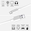 5A Fast Charging Cable USB Male To USB C Male Power Cable Cord for Tablets Phones Quick Charging Data Wire