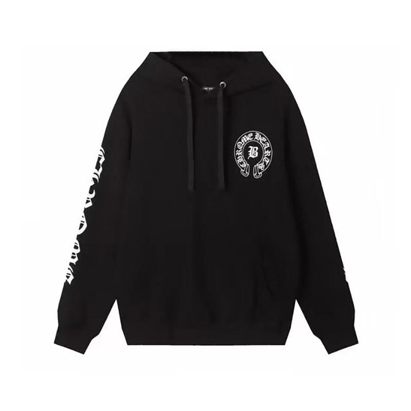 850 CHROME HEARTS 2026 Autumn and Winter New Plus Size Classic Style Logo Hooded Sweatshirt, Suitable for Couples To Wear