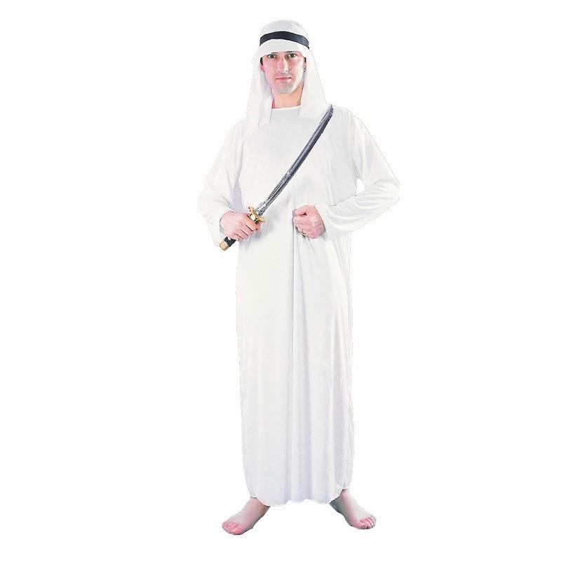Premium Adult Arab Costume In Striped Design Perfect For Themed Events And Celebrations