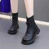 Fashion Ankle Boots for Women Punk Style Chunky Woman Short Shoes Combat Brown Platform Booties New Rock on Offer in Boot Footwear Y2k