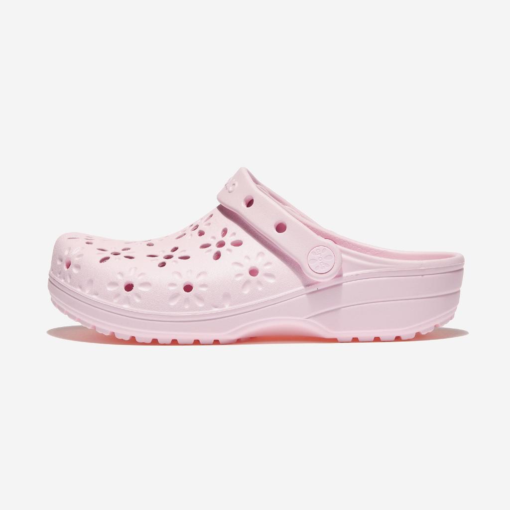 Crocs Classic Floral Cutout Clogs, CRS210927, 1010112549, Popular Korean Shoes