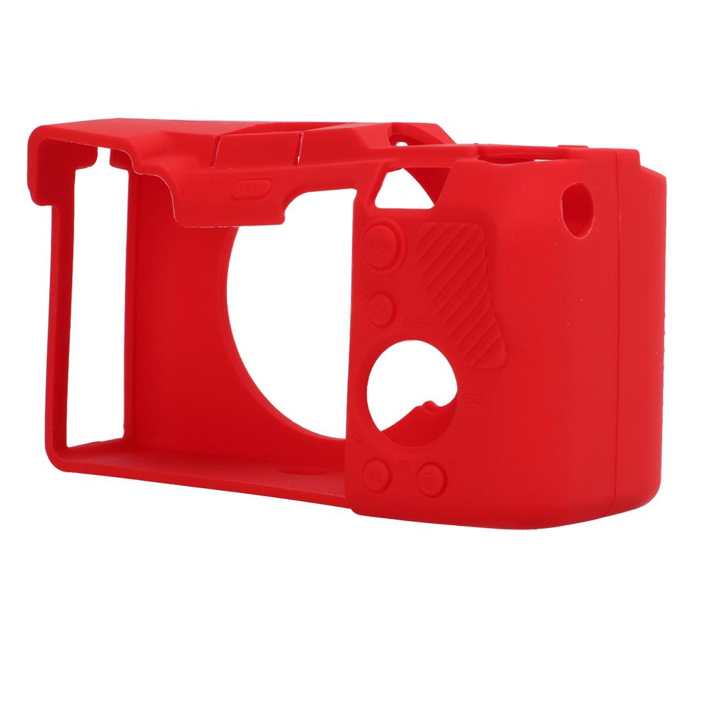 Camera Housing Case Soft Silicone Skin Housing Protective Cover for Sony A7C ProtectionRed