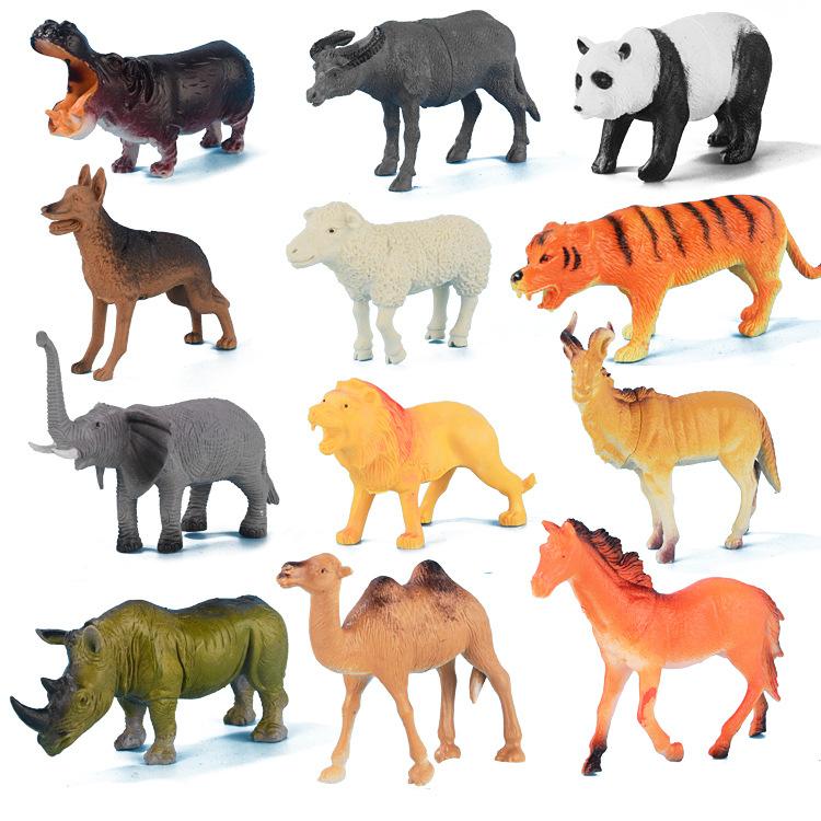 Wildlife World Collection 40 Hollow Plastic Animal Figure Model Ornament Doll Collection Toy