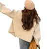 2026 Petite Korean Double-Breasted Wool Coat for Autumn/Winter
