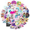 50Pcs Roller Skates Stickers Waterproof Reusable DIY Decals for Phone Laptop Tablet
