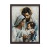 Holy Family - Miracle of Christmas Holy Family - Miracle of Christmas, 30X40 Cm, Wooden Frame Light Oak, Matte Paper 230 Gsm