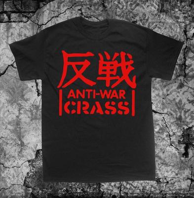 T-shirt Crass Anti-Guerre Crust Anarcho Punk Rudimentary Peni Amebix Disorder Subhumans Dirt of Filth 100% Coton Grandes Tailles Hauts
