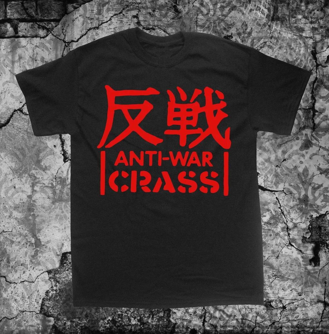 

Crass Anti War Shirt Crust Anarcho Punk Rudimentary Peni Amebix Disorder Subhumans Dirt of Filth 100% Cotton Plus Size Tops 4XL