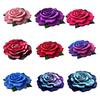 3D Rose Flower Area Rug Non-slip Washable Absorbent Plush Floor Mat Irregular Floral Carpet Indoor Living Room Bedroom Bathroom Kitchen Decoration
