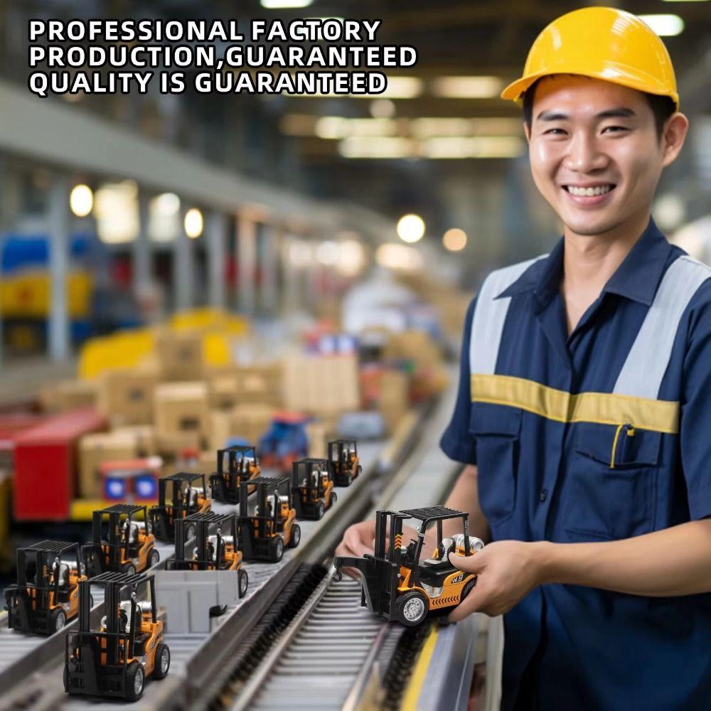 1:24 Scale Forklift Model Car Diecast Metal Engineering Vehicle Models For Children