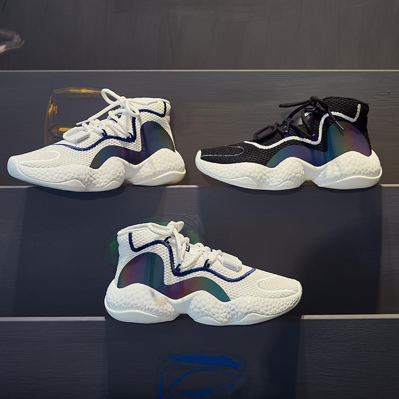 Leather White Shoes Womes Spring Fashion Sneakers Women Breathable Casual Platform Shoes Soft Bottom Running Shoes