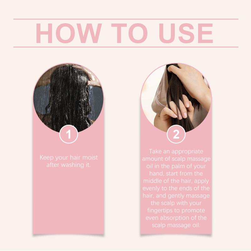 Rosemary Oil Hair Serum Repair Frizz Split Ends Nourishing Roots Soothing Scalp Massage Home Spa