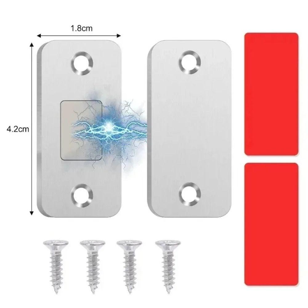 Strong Magnetic Force Magnetic Door Catch Stable Design Punch-Free Catch  Home Use