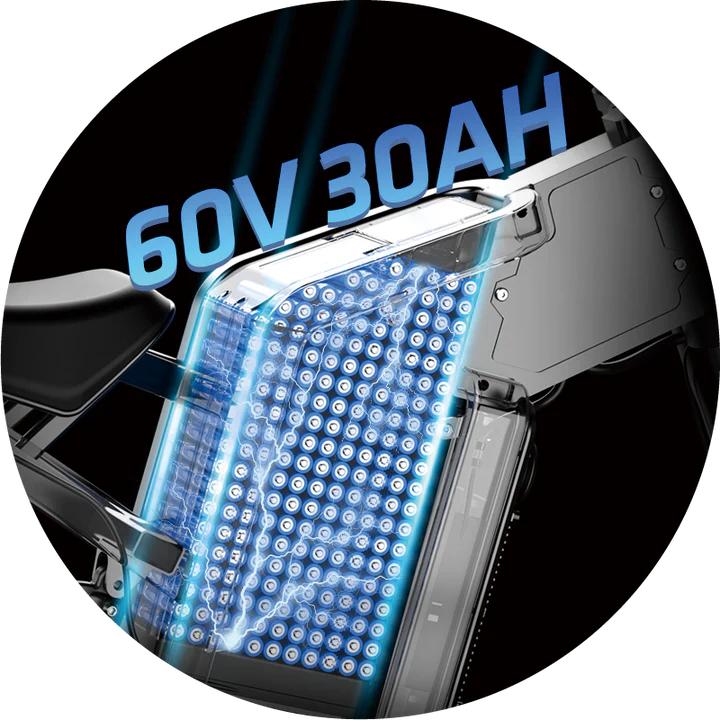 X21 Electric Bike For Adult, 3000W Brushless Motor, 60V30Ah Battery, 19*2.0 Inch Tires, 85KM/H, Dual Hydraulic Disc Brake, Dual Suspension