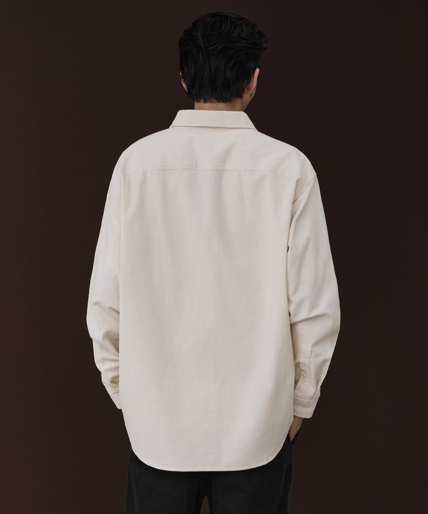 Musinsa Standard Relaxed 16W Corduroy Shirt [Cream]